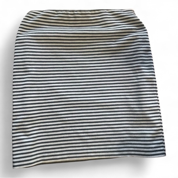 George Black and White Striped Pencil Skirt - Picture 1 of 3